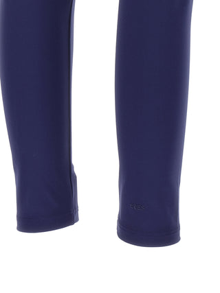 Blue Polyamide Leggings