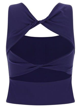 Blue Polyamide Sport Bra