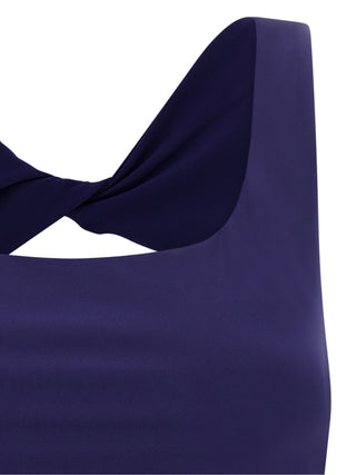 Blue Polyamide Sport Bra