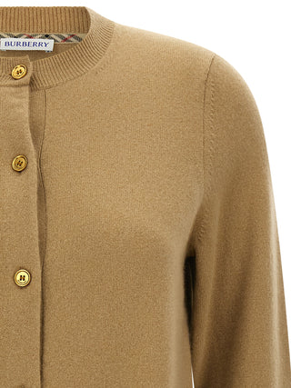 Beige Cashmere Cardigan