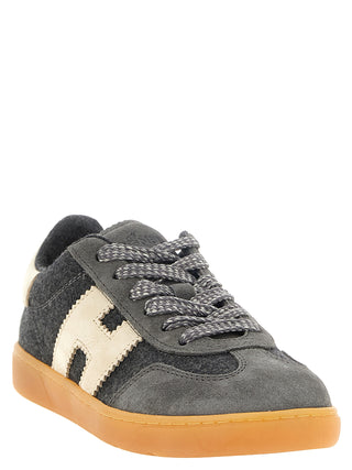 Gray Wool Low Top Sneakers
