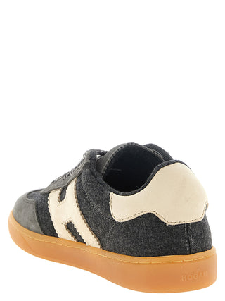 Gray Wool Low Top Sneakers