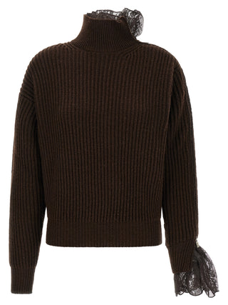 Brown Virgin Wool Cardigan