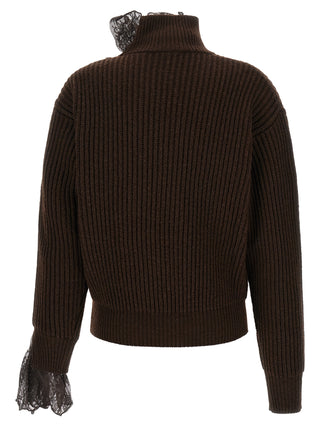 Brown Virgin Wool Cardigan