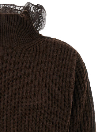Brown Virgin Wool Cardigan