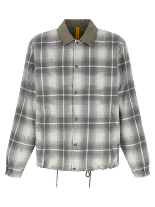 Gray Cotton Full-Length Jacket