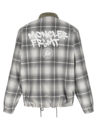 Gray Cotton Full-Length Jacket
