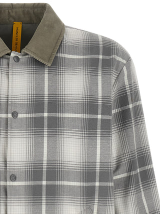 Gray Cotton Full-Length Jacket