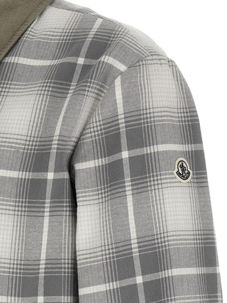 Gray Cotton Full-Length Jacket