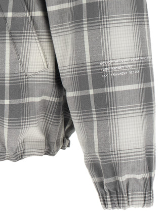 Gray Cotton Full-Length Jacket