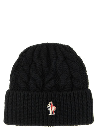 Black Virgin Wool Beanie