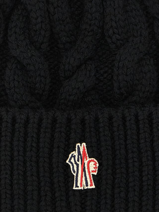 Black Virgin Wool Beanie