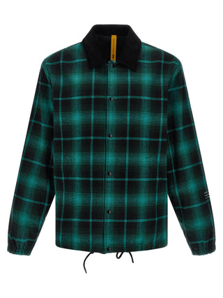 Bicolor Cotton Full-Length Jacket