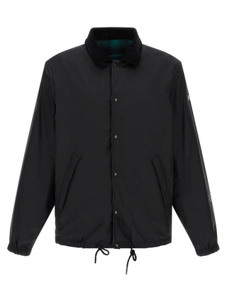 Bicolor Cotton Full-Length Jacket