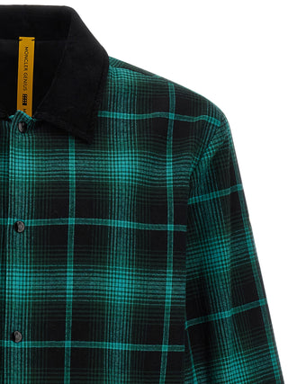 Bicolor Cotton Full-Length Jacket