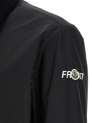 Bicolor Cotton Full-Length Jacket