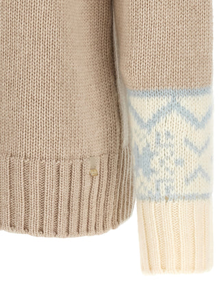 Beige Wool Cardigan