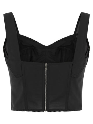 Black Polyamide Tank Tops