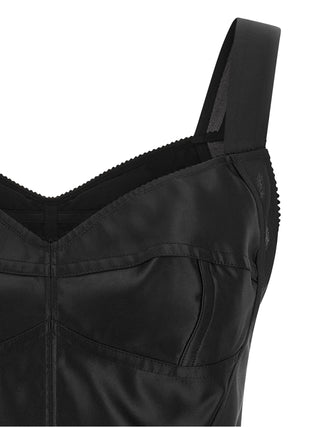 Black Polyamide Tank Tops