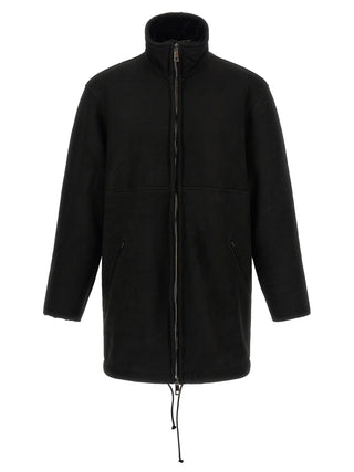 Black Lamb Leather Coat