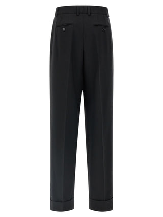 Black Virgin Wool Dress Pants
