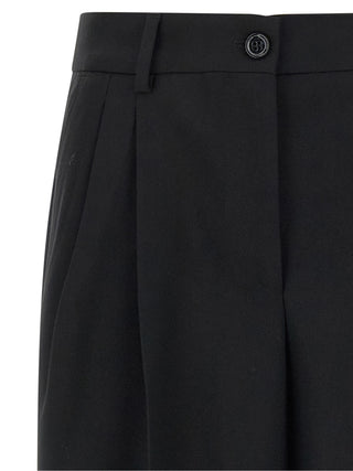 Black Virgin Wool Dress Pants