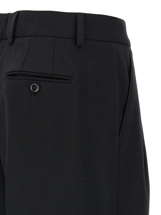Black Virgin Wool Dress Pants