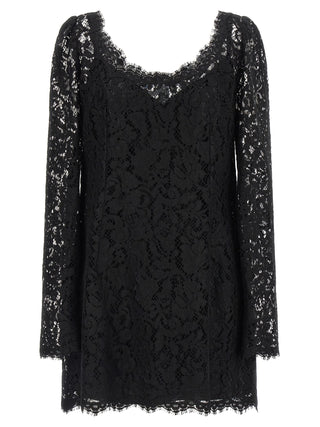 Black Cotton Short Dress