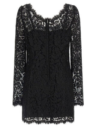 Black Cotton Short Dress