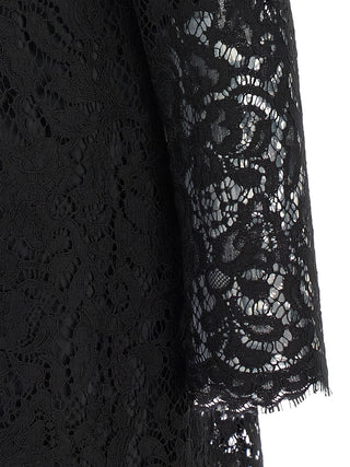 Black Cotton Short Dress