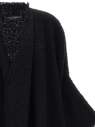 Black Virgin Wool Cardigan
