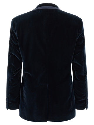 Blue Cotton Blazer