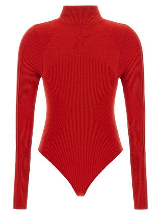 Red Wool Bodysuit