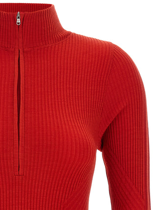Red Wool Bodysuit