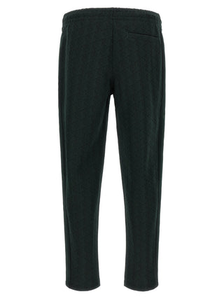 Bicolor Polyester Casual Pants