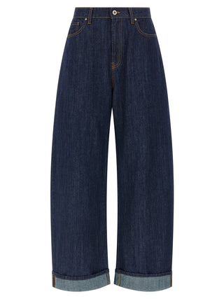 Blue Cotton Relaxed Fit Jeans