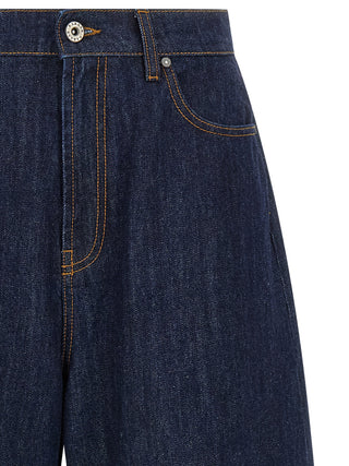 Blue Cotton Relaxed Fit Jeans