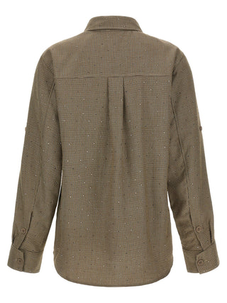 Brown Polyester Blouse