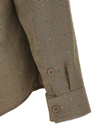 Brown Polyester Blouse