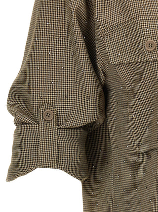 Brown Polyester Blouse