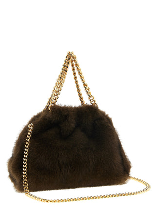 Brown Polyester Handbag