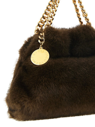Brown Polyester Handbag