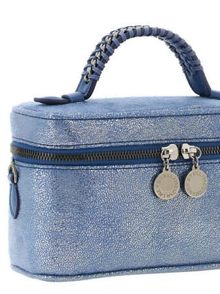 Blue Polyester Crossbody Bag