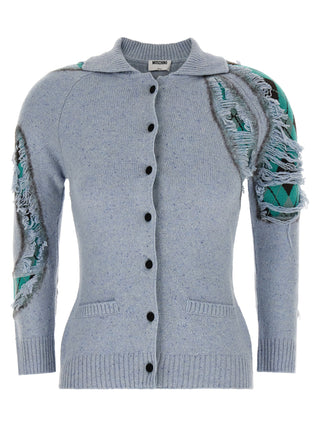 Blue Wool Cardigan