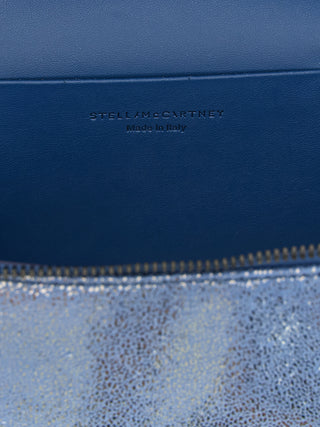 Blue Polyester Crossbody Bag