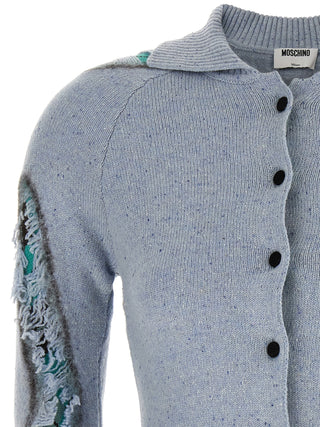 Blue Wool Cardigan