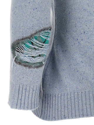 Blue Wool Cardigan