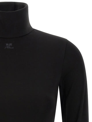 Black Viscose Bodysuit