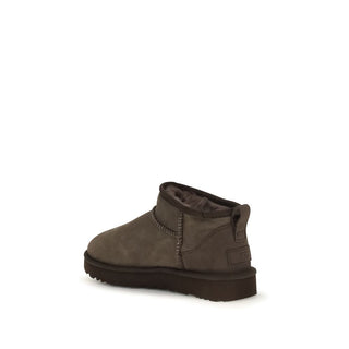 Brown Suede Leather Ankle Boots
