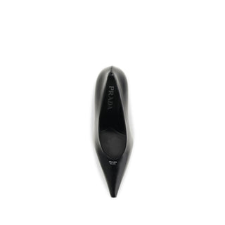 Black Goatskin High Heel Pumps